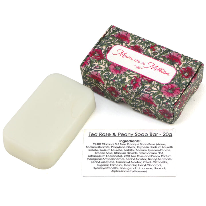 Mum in a Million | Tea Rose | William Morris | 20g Travel Soap | Cracker Filler