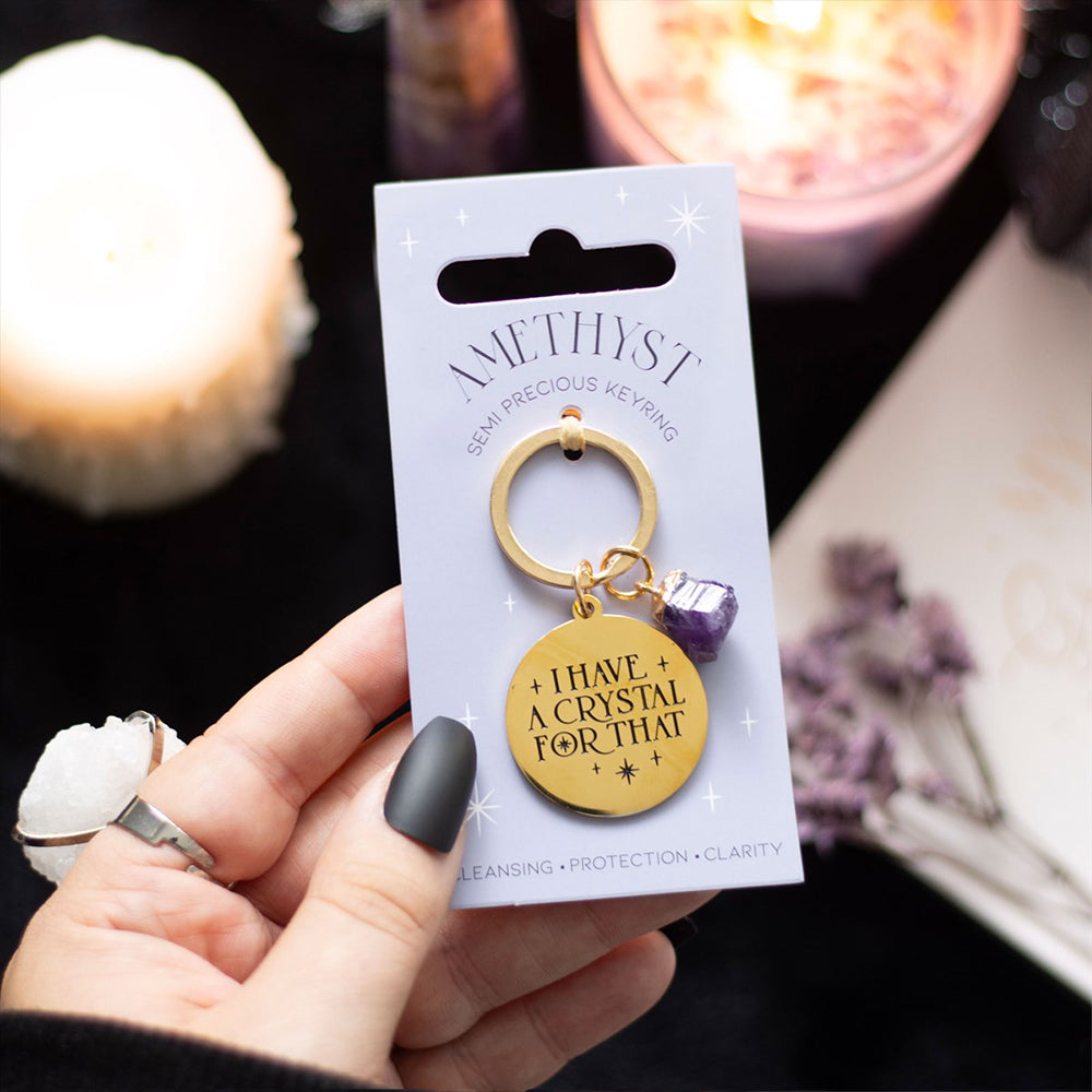 I Have a Crystal for That | Amethyst Keyring | Mini Gift | Cracker Filler