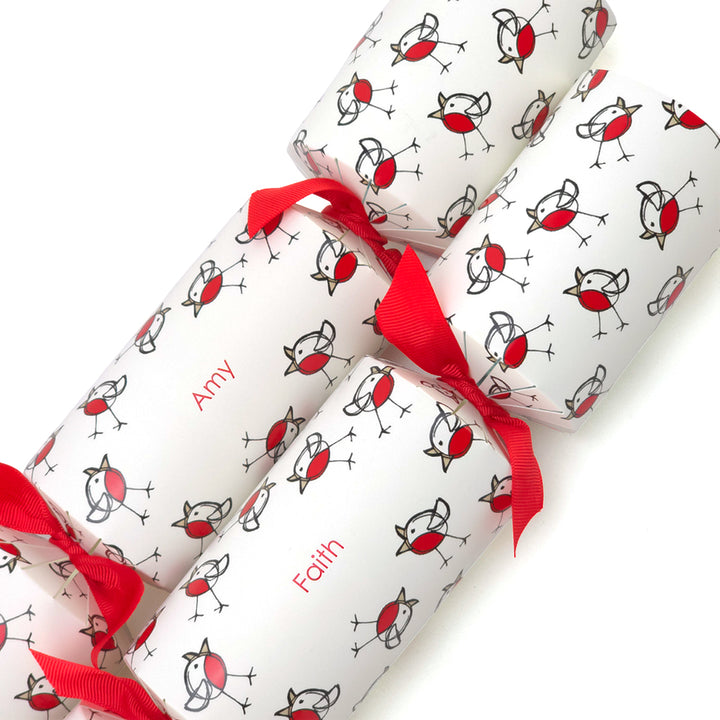 Personalised Cracker Making Craft Kit | Chirpy Robin | Minimum 4