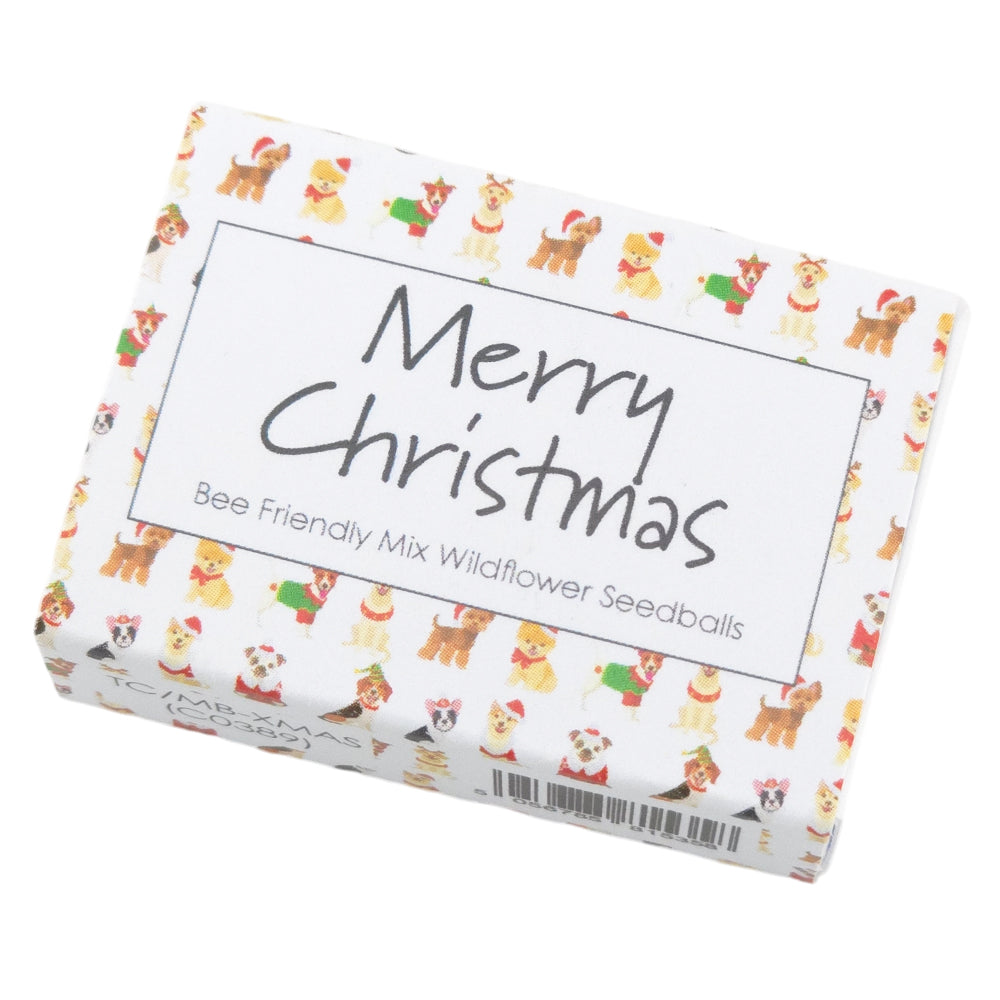 Christmas Dogs | Merry Christmas | Bee Mix Seedballs | Cracker Filler Mini Gift