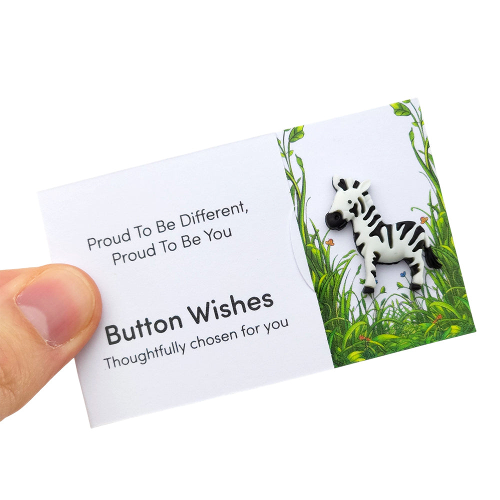 Proud To Be Different, Proud To Be You | Button Wishes Sew On Token | Mini Gift