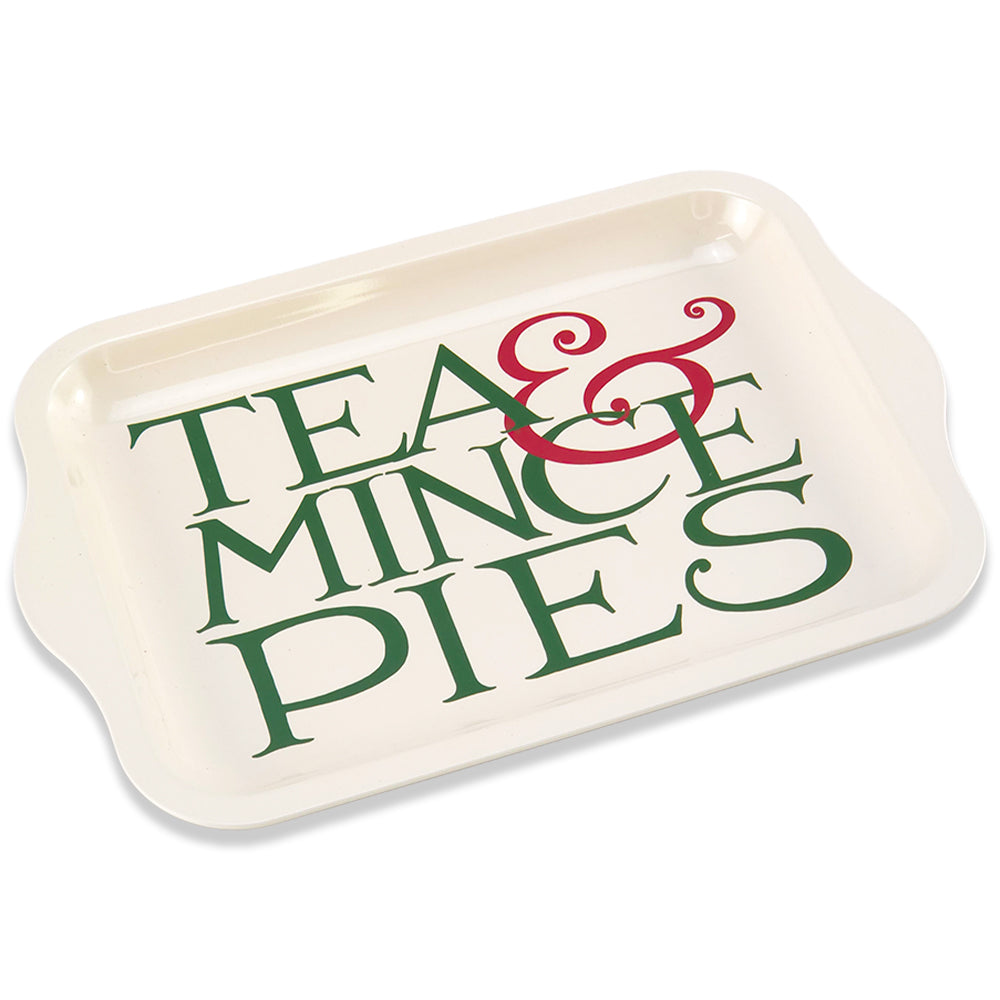 Christmas Tea & Mince Pies | Small Tinware Tray | Emma Bridgewater Gift