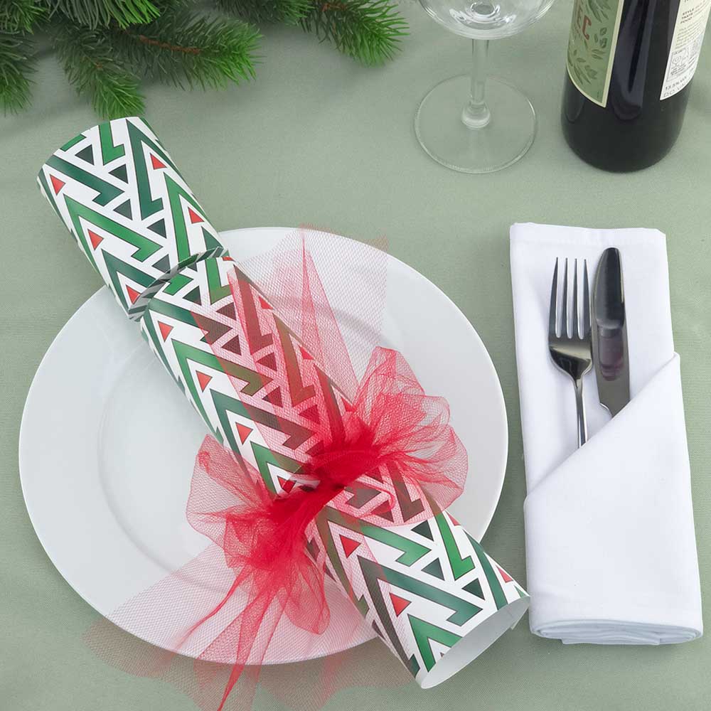 Geometric Christmas | Tulletastic Cracker Making Kit | Makes 6 Large Crackers