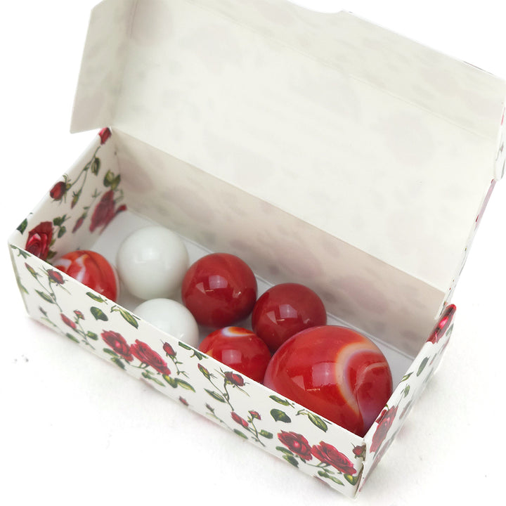 Romantic Rose | Mini Box of Marbles | Cracker Filler | Little Gift