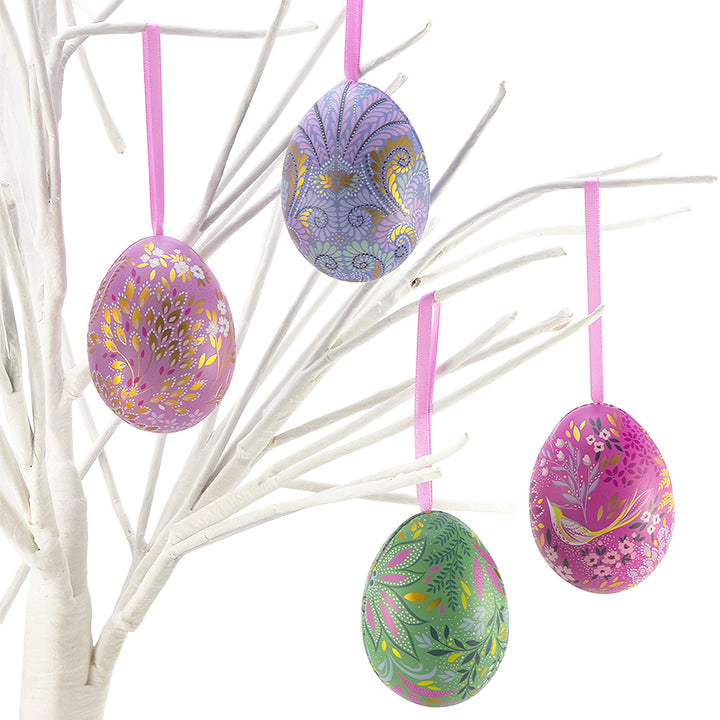 Sara Miller | Two Part Hanging Easter Egg | Fillable Tin | 7cm