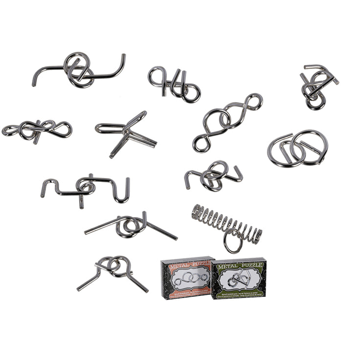 Assorted Mini Metal Puzzles in Boxes | Little Gift | Cracker Filler