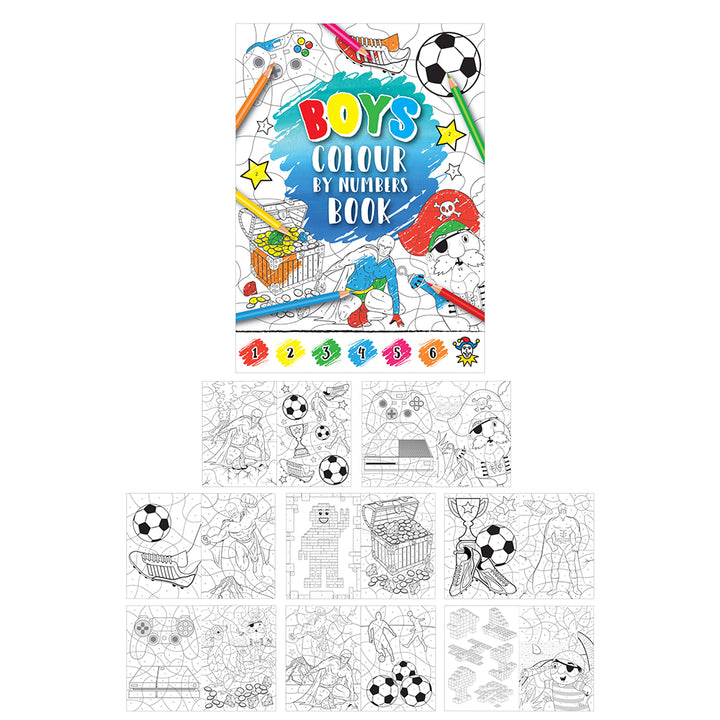 Mini Colour by Numbers Book for Kids | Little Gift | Optional Pencil Crayons