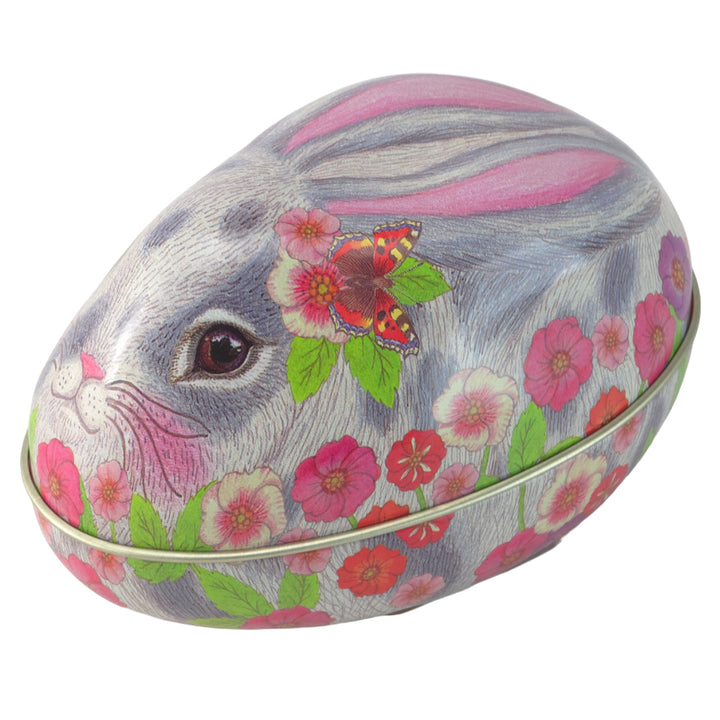 Rabbit Shaped Standing Fillable Tin Egg | Easter Home Décor | Gift Idea