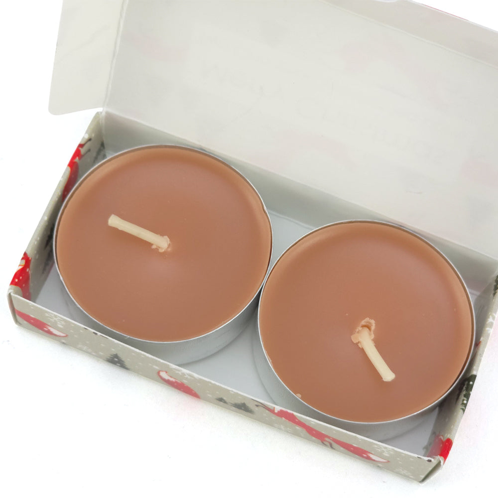 Cinnamon Tealight Candles | Christmas Fox | Mini Gift | Cracker Filler