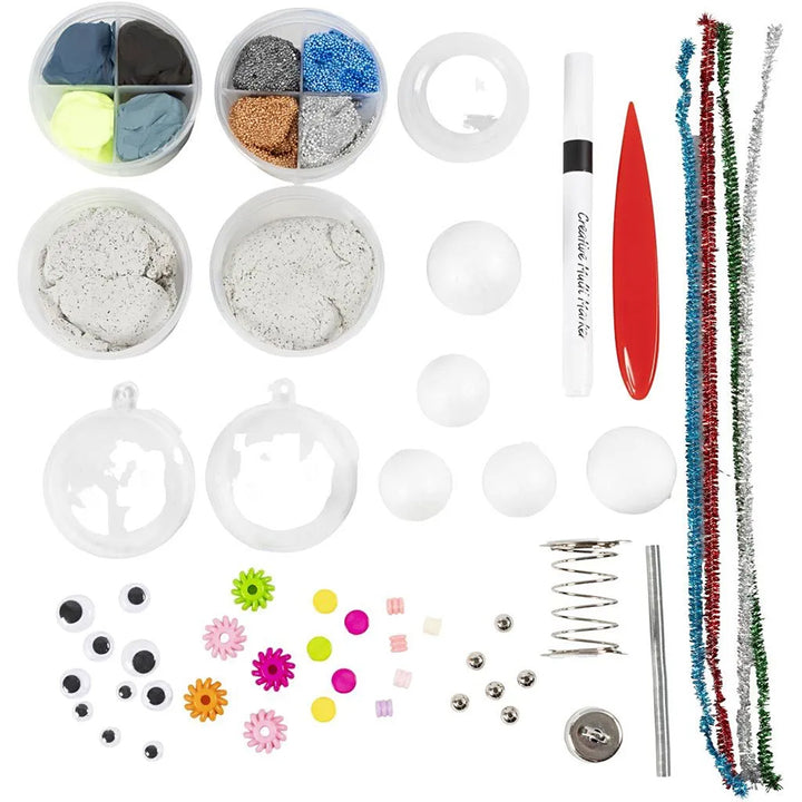 Funtime Robot | Bumper Clay Modelling Craft Kit for Kids | Air Dry Clay