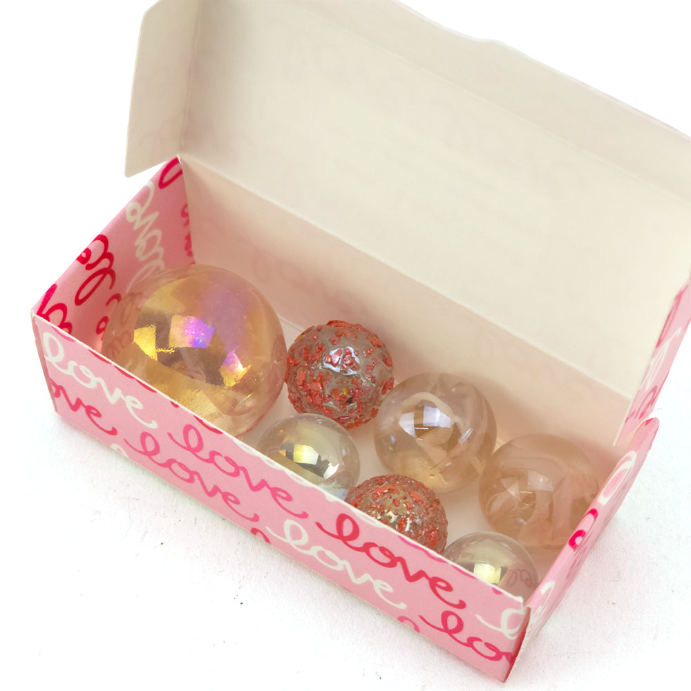 Love Love Love | Mini Box of Marbles | Cracker Filler | Little Gift