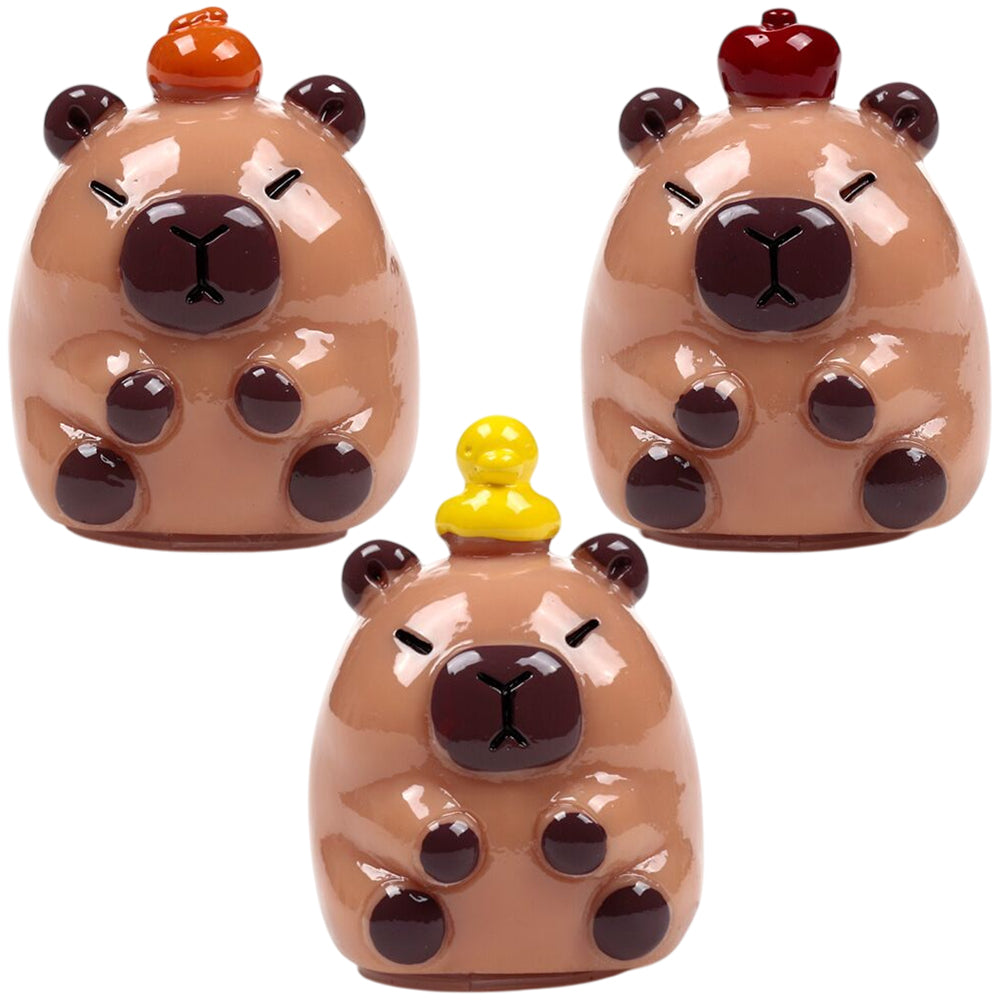 Capybara Lip Balm | Shaped Holder | Single | Mini Gift | Cracker Filller