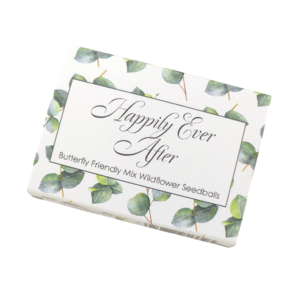 Happily Ever After | Wedding | 6 Seedball Matchbox | Cracker Filler | Little Gift