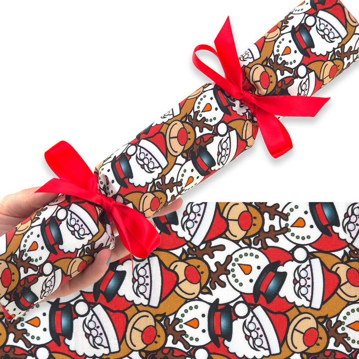 Christmas Character | Reusable Fabric Cracker Set | Assemble &amp; Fill