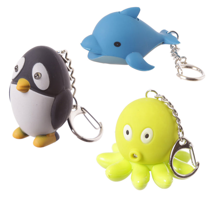 Sealife Keyring | LED Torch & Sound | Single | Mini Gift | Cracker Filler