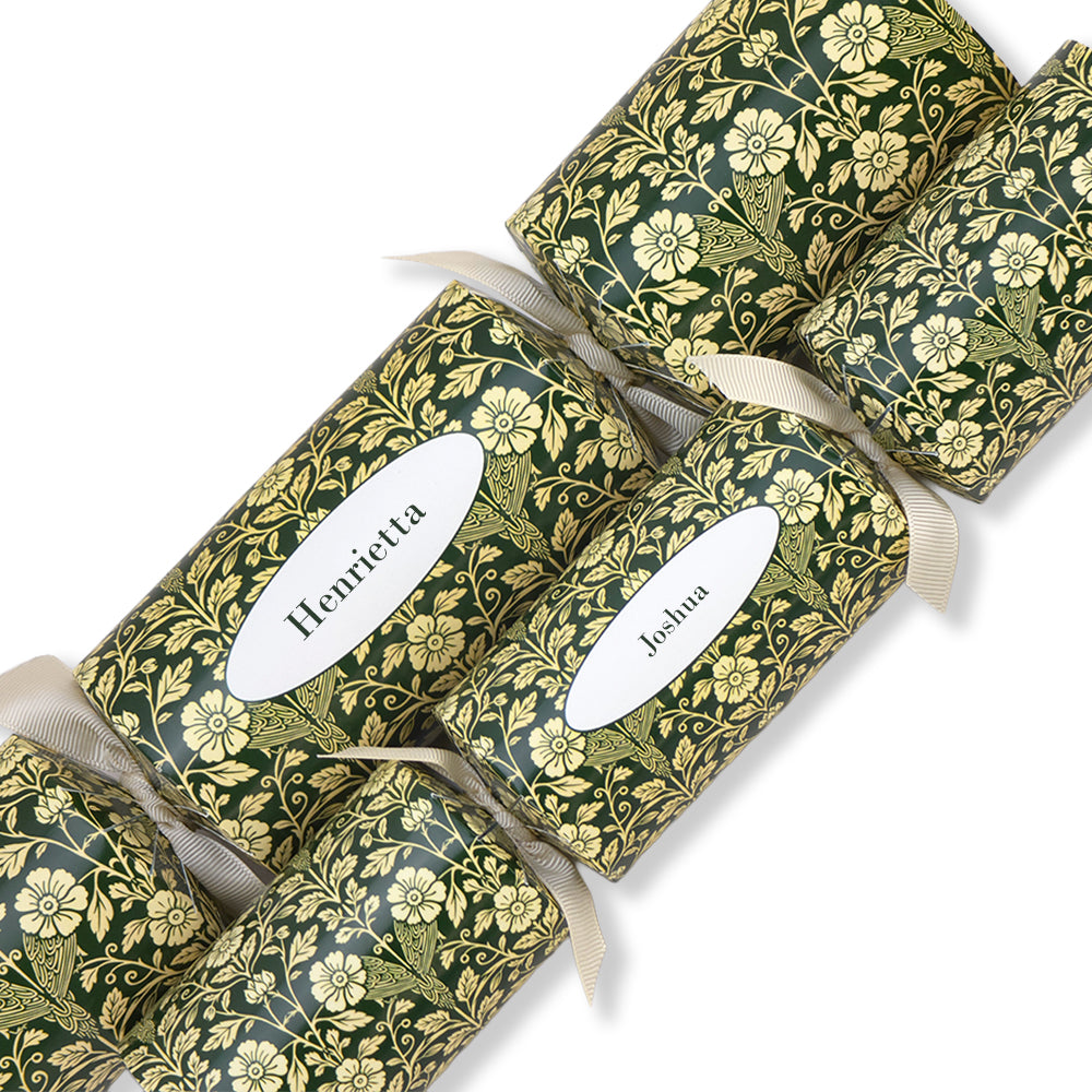 Personalised Cracker Making Craft Kit | Sage Florals | Makes 4 or 6 Crackers