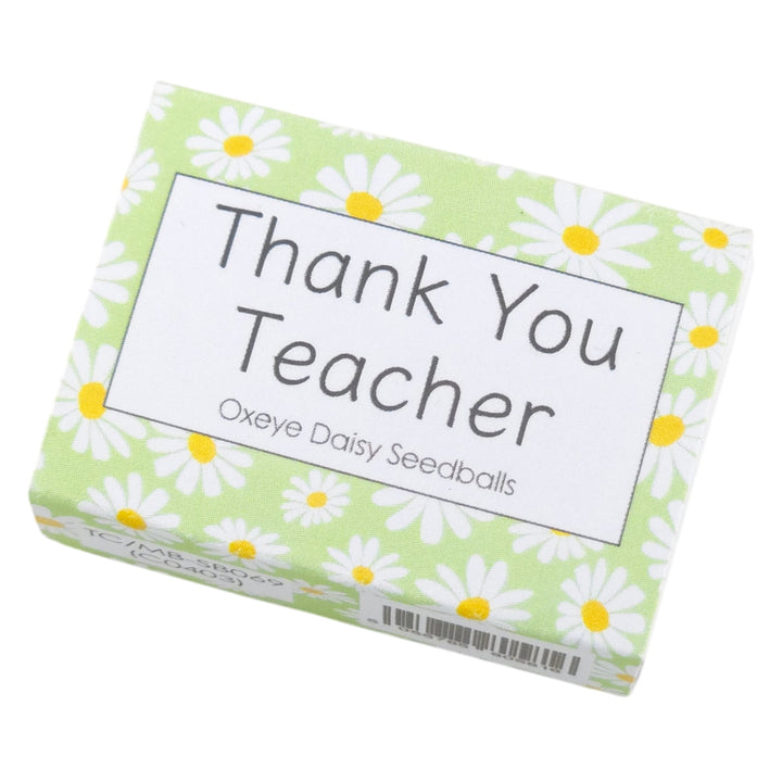 Thank You Teacher | Seedball Matchbox | Oxeye Daisies | Cracker Filler | Mini Gift