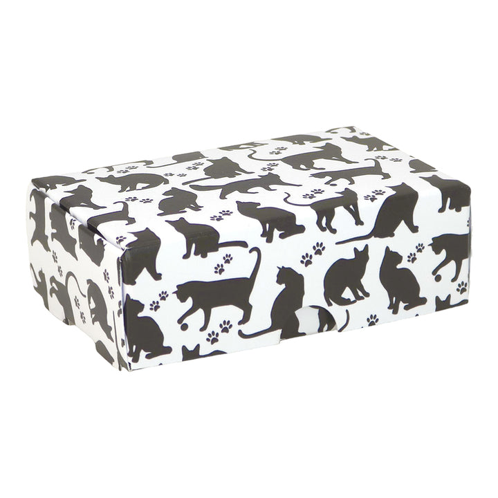 Cat Silhouettes | Mini Gift Box | Soap Bar Sized | 6 Boxes | 57x88x30mm