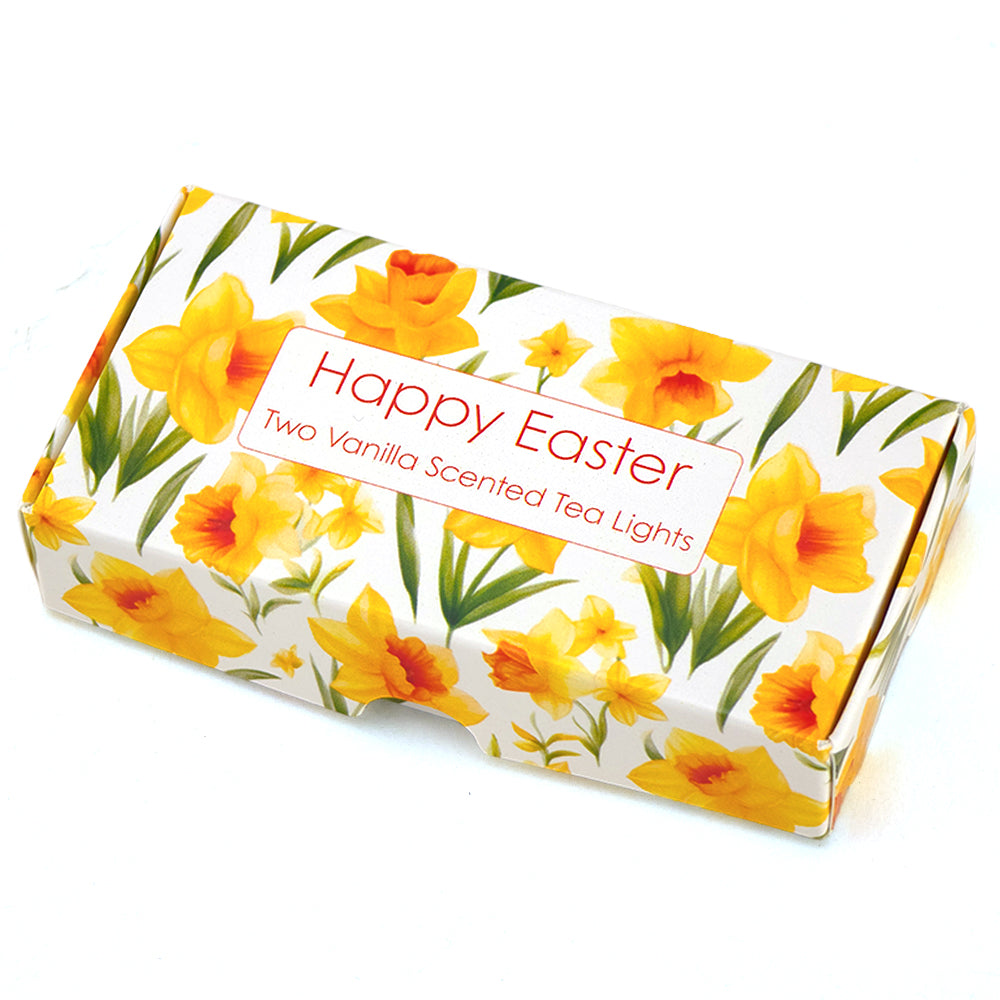 Spring Daffodils | Vanilla Tealights | Little Easter Gift | Cracker Filler