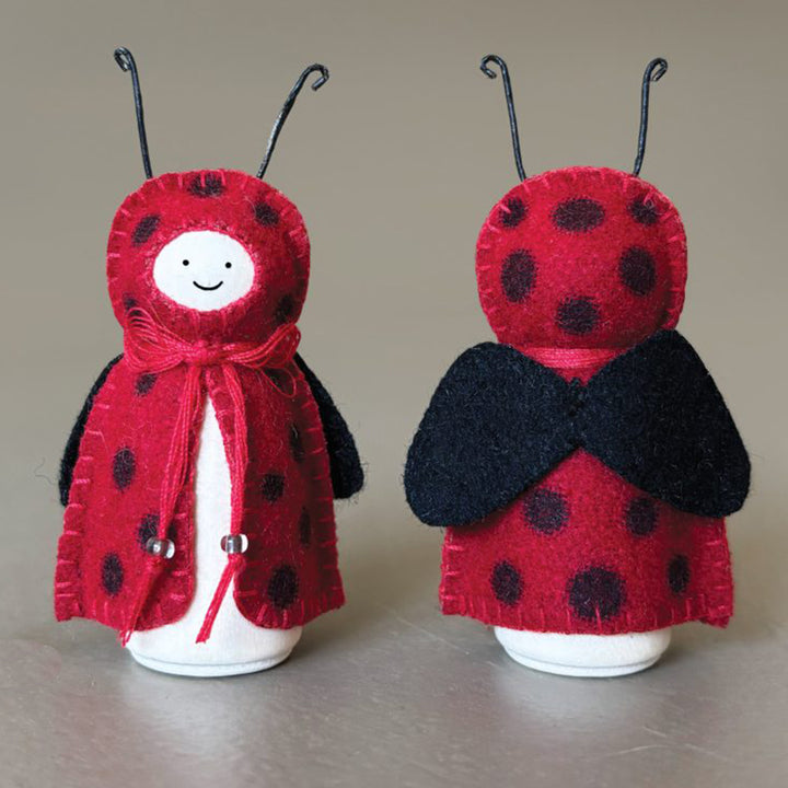 Cute Ladybird | Wood & Felt Freestanding Ornament | Little Gift | Cracker Filler