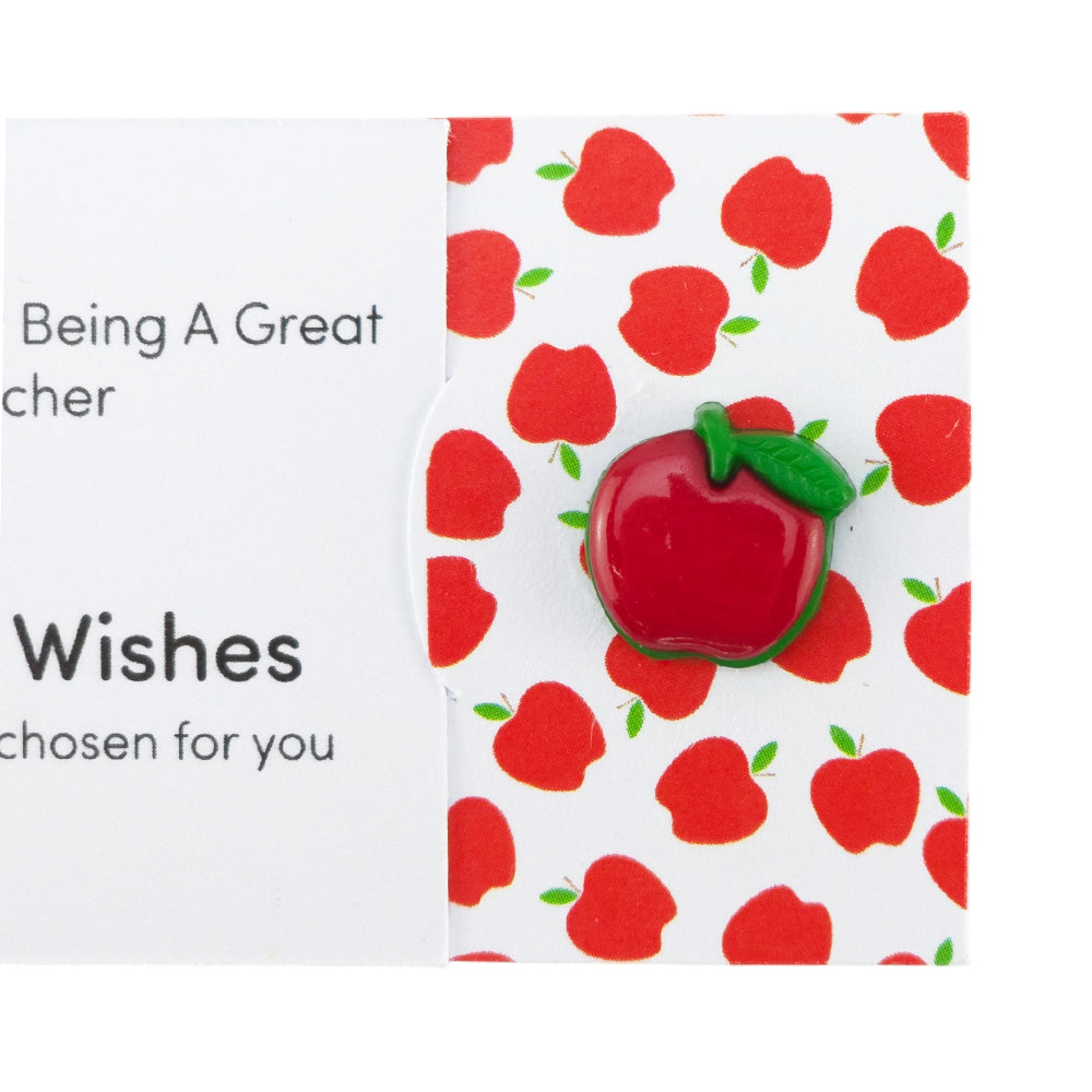 Thank You For Being A Great Teacher | Button Wishes Sew On Token | Mini Gift