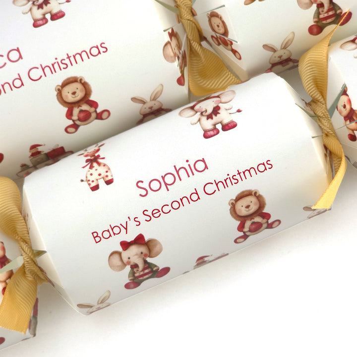 Personalised Baby's Second Christmas Crackers | Craft Kit | Add Name | Minimum 4