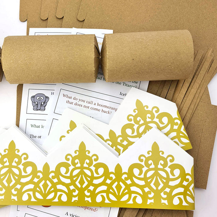 Natural Recycled Kraft | Basic Make & Fill Your Own Crackers | Cracker Craft Kit