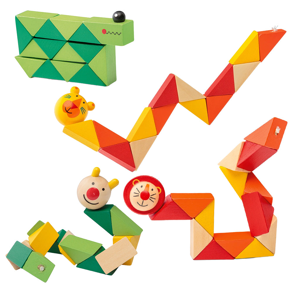 Wooden Twist Animal Fidget Toy | Single | Little Gift | Cracker Filler