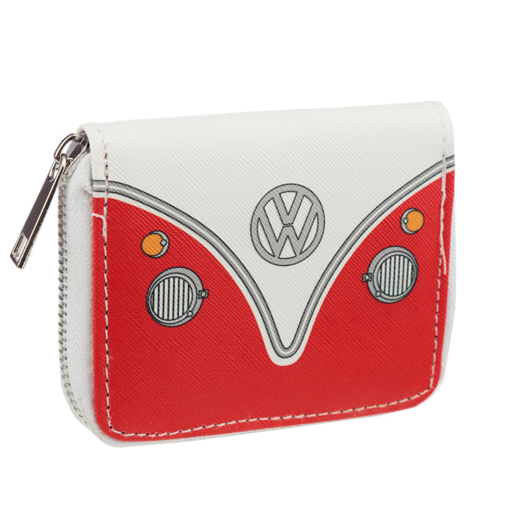 Red Volkswagen Camper Zip Around Coin Purse | Gift for Ladies