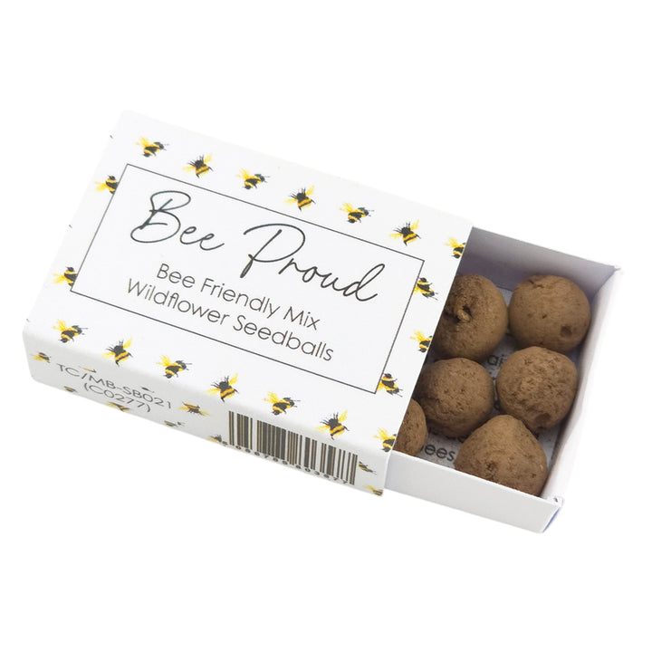 Bee Proud | 6 Seedball Matchbox | Bee Mix | Cracker Filler | Little Gift