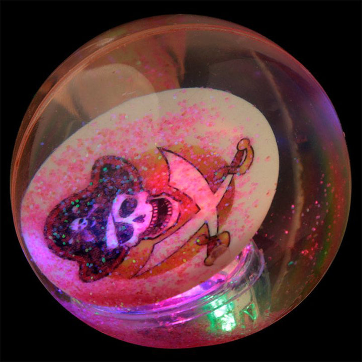 Pirate LED Flashing Bouncy Ball | Single | Party Bag Gift | Cracker Filler