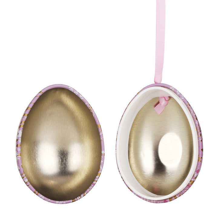 Sara Miller | Two Part Hanging Easter Egg | Fillable Tin | 7cm