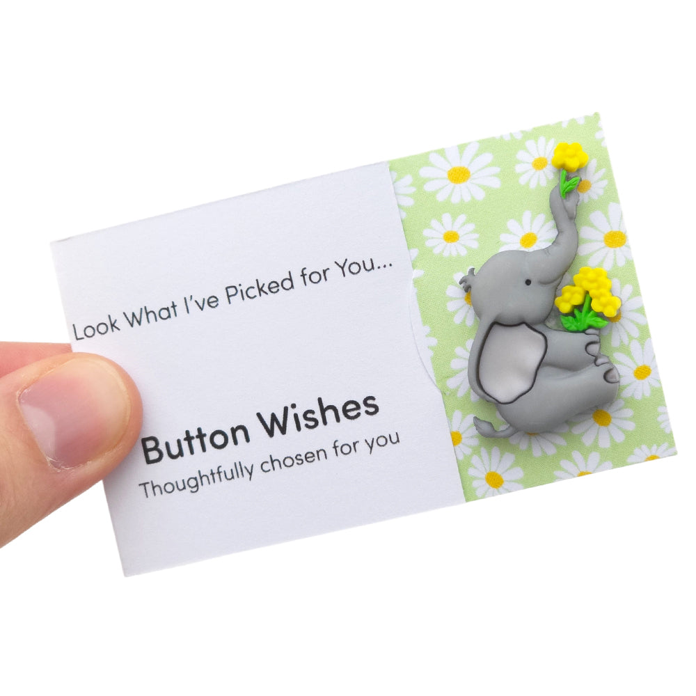 Look What I’ve Picked for You… | Button Wishes Sew On Token | Cracker Filler