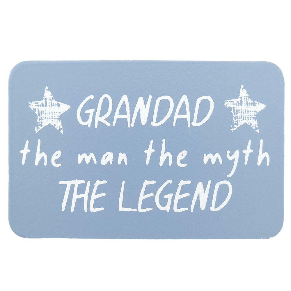 Grandad - The Man, The Myth | Printed Tin Magnet | Little Gift | Cracker Filler