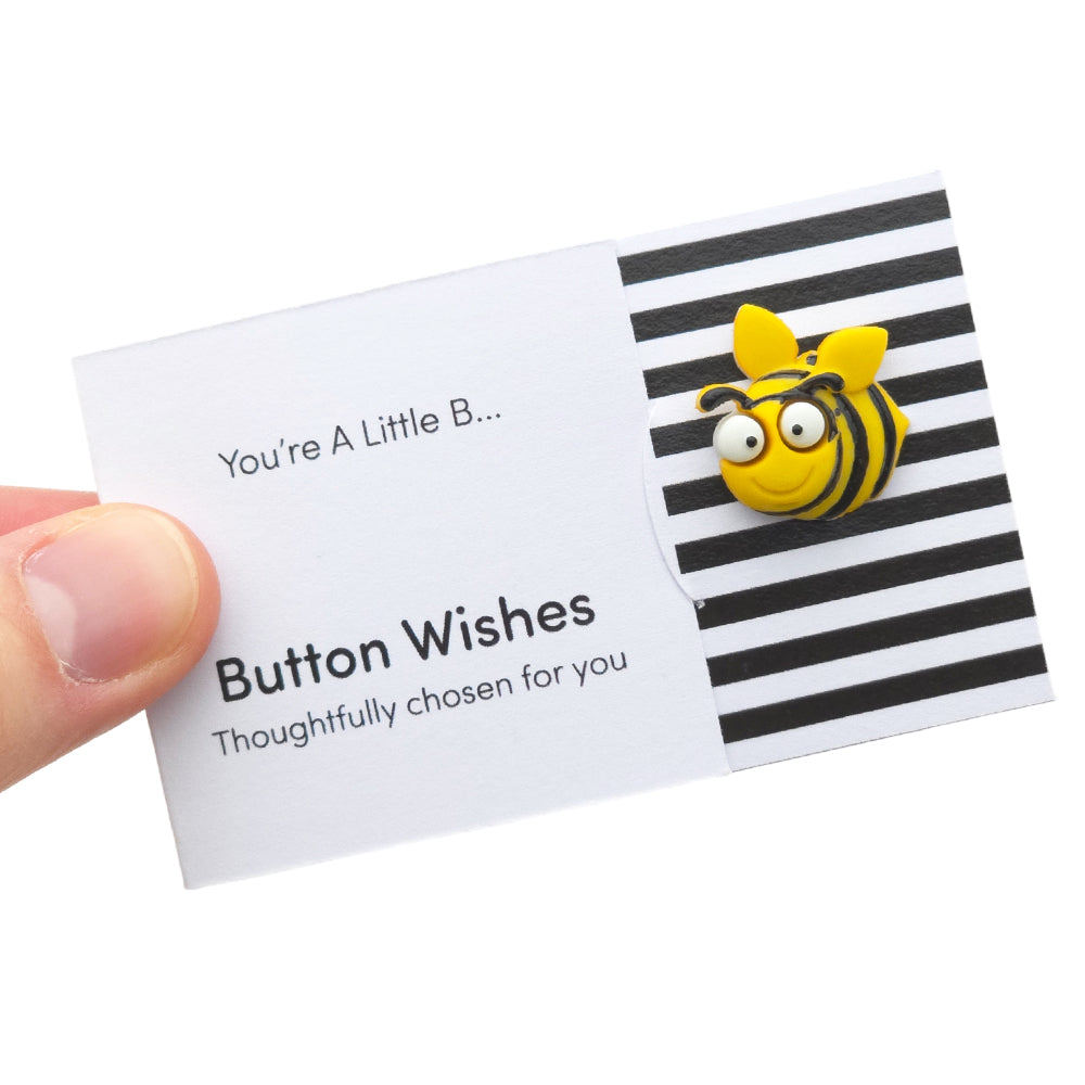 You’re a Little B… | Button Wishes Sew On Token | Mini Gift | Cracker Filler