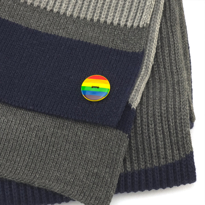 Be Proud | Rainbow | Button Wishes Sew On Token | Little Gift | Cracker Filler