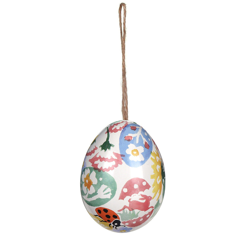 Emma Bridgewater Two-Part Hanging Tinware Egg | Fillable Easter Egg