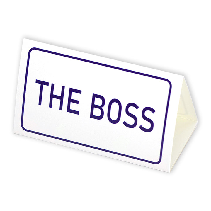 The Boss | Mini Desk Sign | Office Banter | Cracker Filler