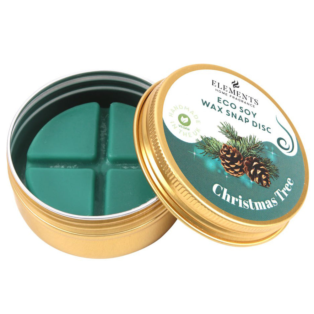 Christmas Soy Wax Snap Discs in a Tin | Cracker Filler | Mini Gift