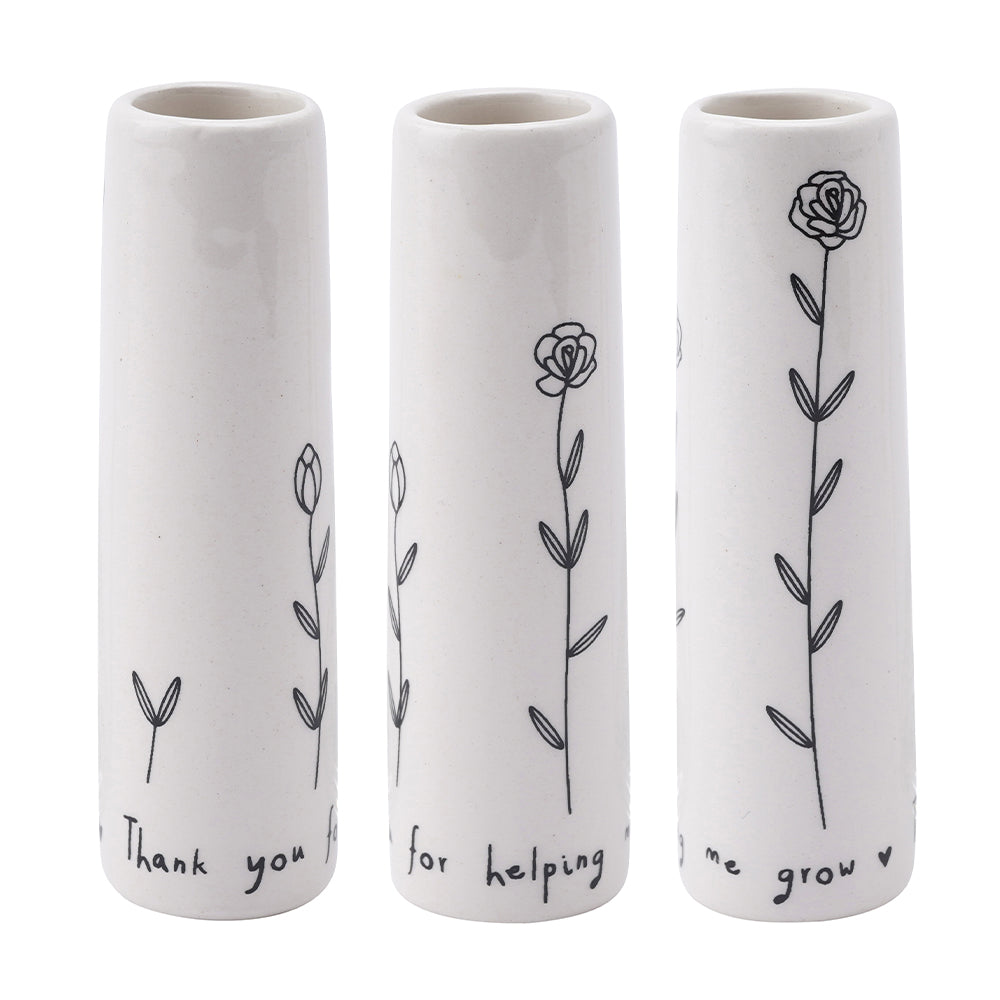 Thank You For Helping Me Grow | Little Bud Vase | Mini Gift | Cracker Filler