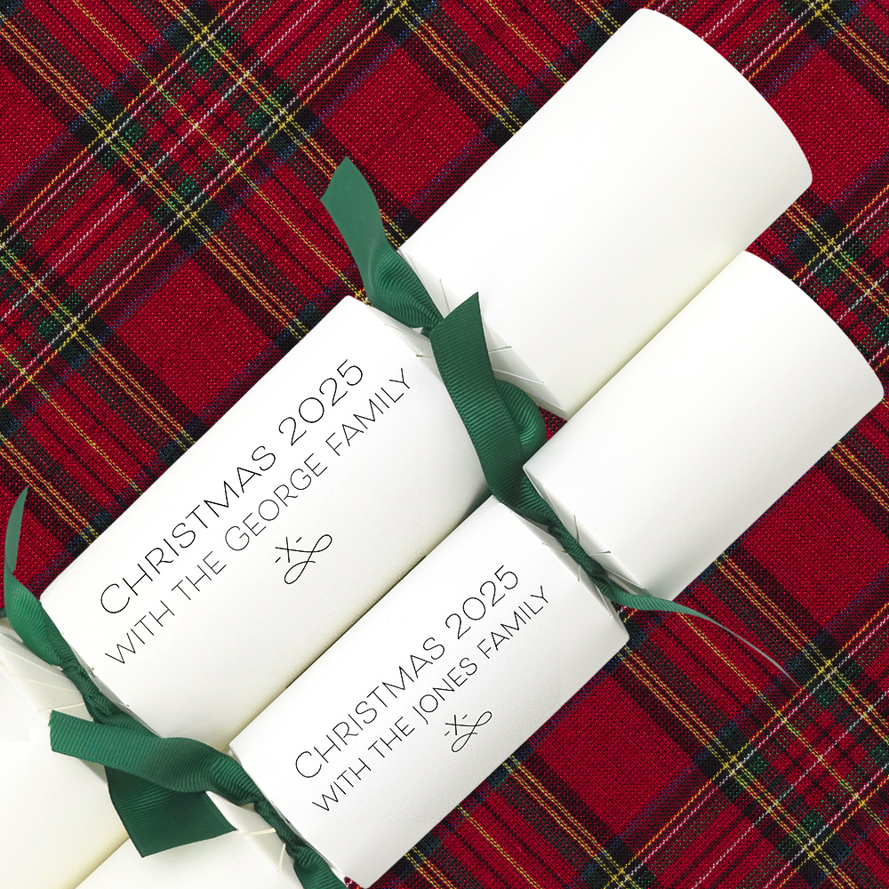 Personalised Christmas 2025 Crackers | Craft Kit | Add 2025 Name | Minimum 4