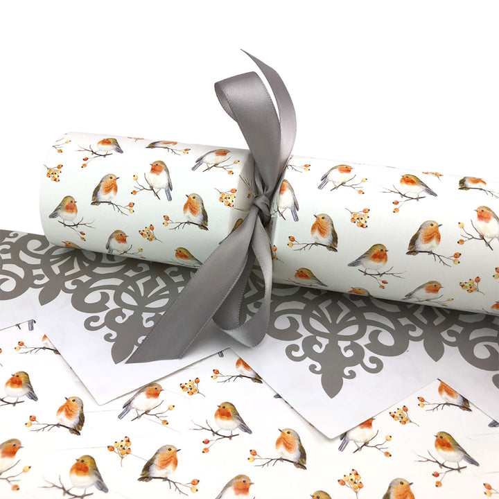 Watercolour Robin | Christmas Cracker Making Craft Kit | Make &amp; Fill Your Own