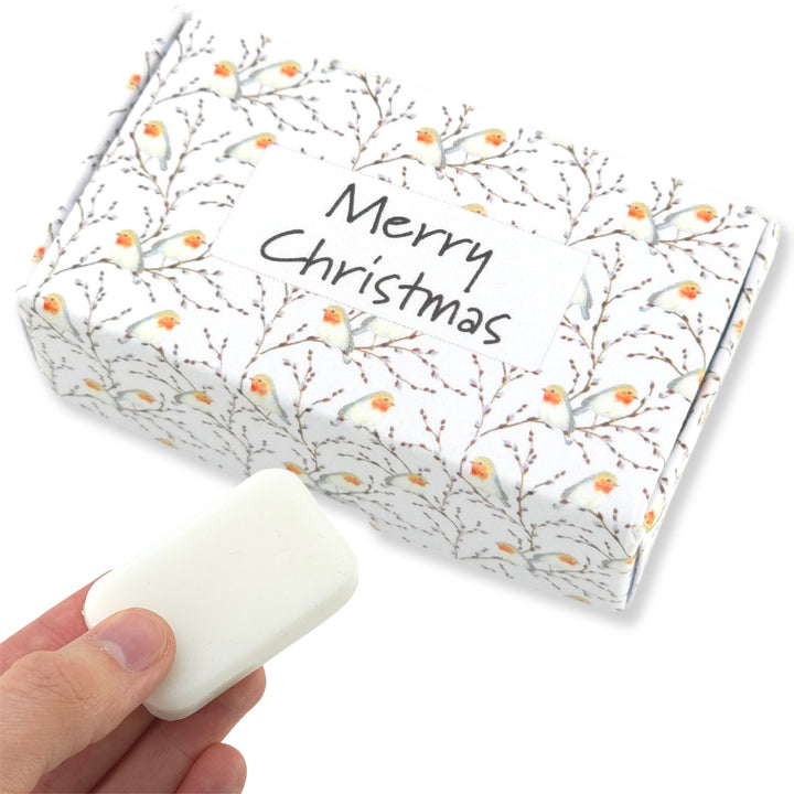 Willow &amp; Robin | Merry Christmas | 20g Scented Soap | Little Gift | Cracker Filler