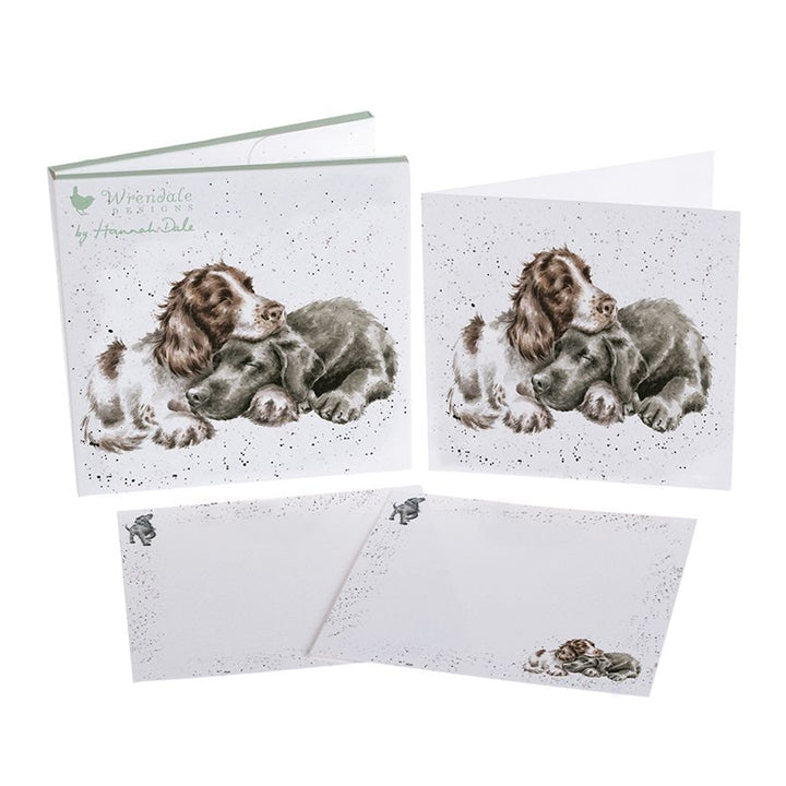 Growing Old Together Dogs Notelet Set | 12 Cards and Envelopes | Wrendale Designs