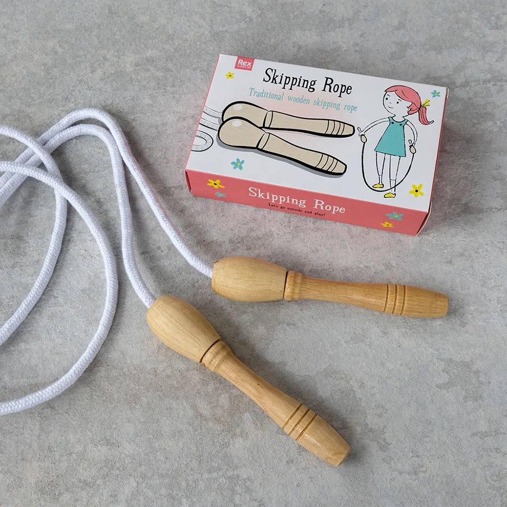 Traditional Wooden Skipping Rope | Retro Feel Kids Gift Idea