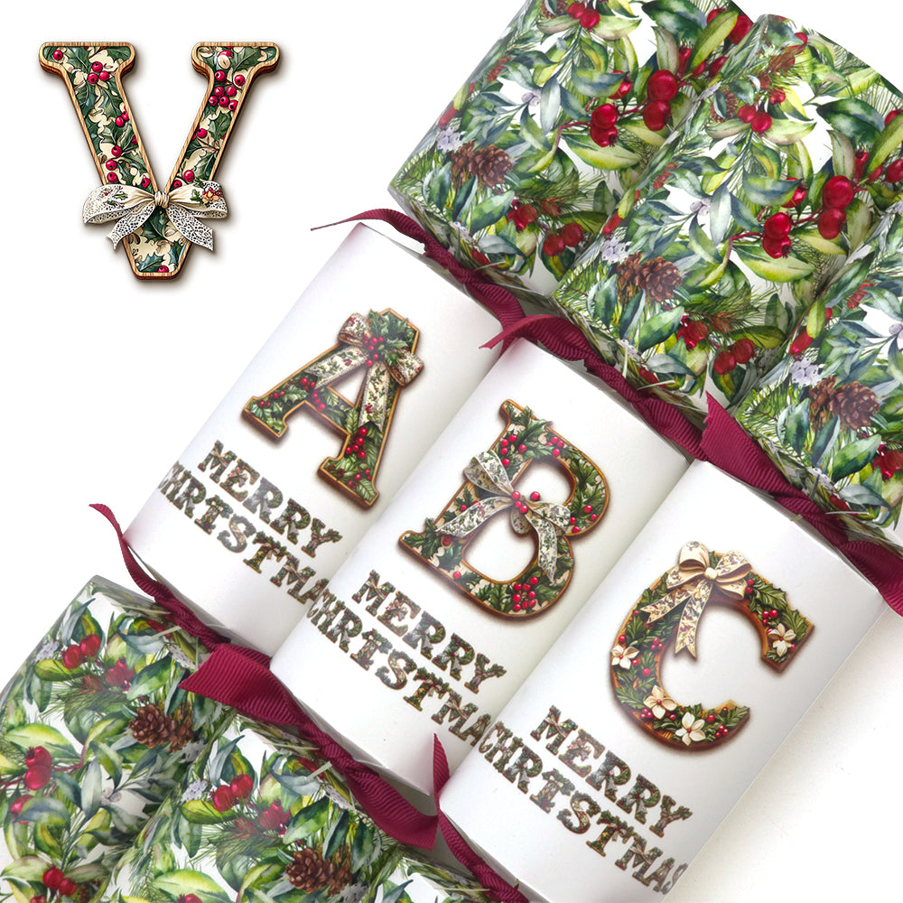 Letters A to Z | Single Christmas Cracker Making Craft Kit | Traditional Design