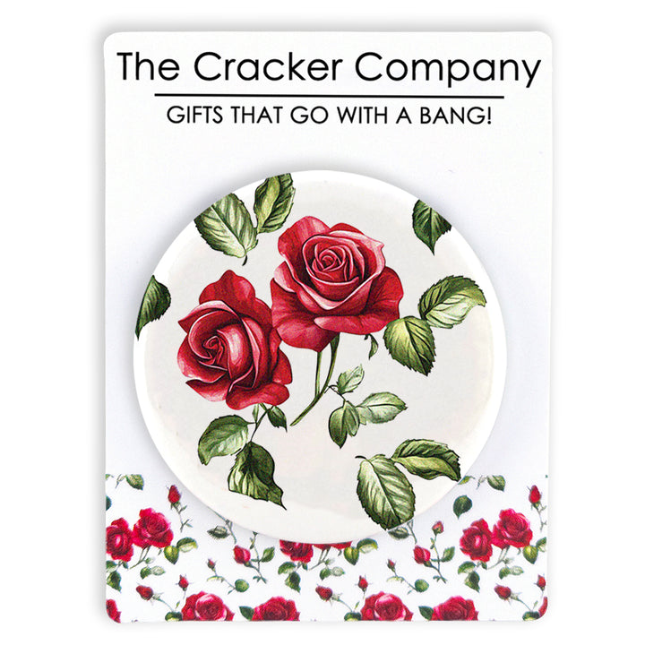 Romantic Rose | 38mm Button Pin Badge | Little Valentines Gift | Cracker Filler