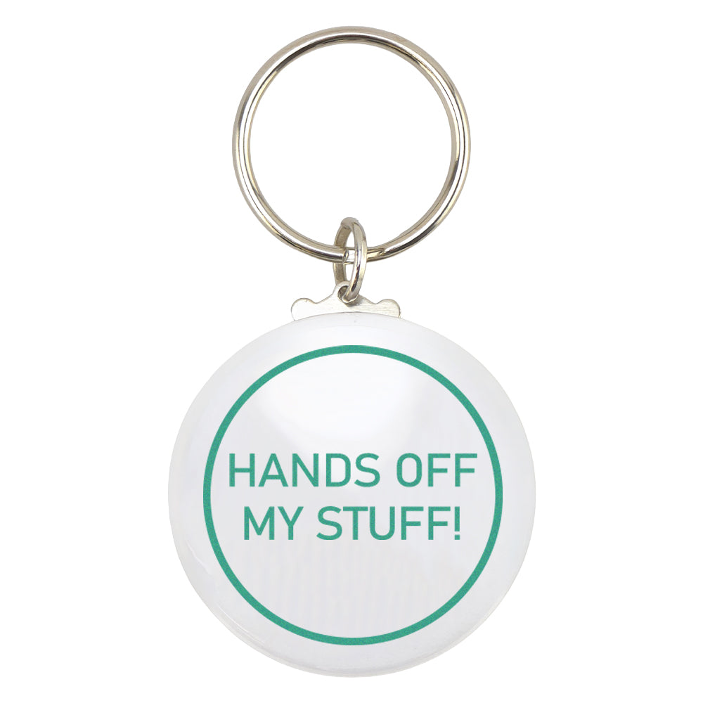 Hands Off My Stuff! | Fun Keyring | Office Banter | Cracker Filler | Mini Gift