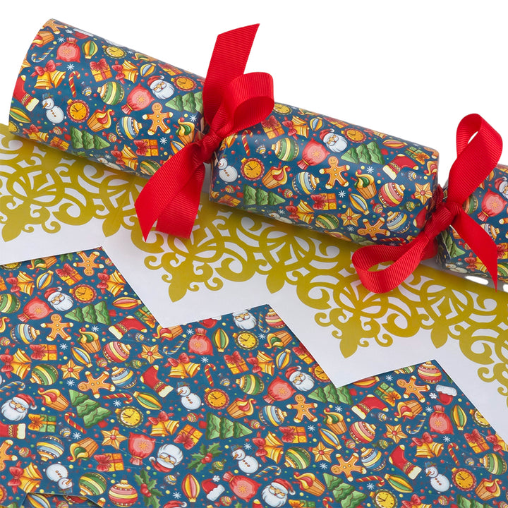 Teal Christmas Fun | Cracker Making Craft Kit | Make &amp; Fill Your Own