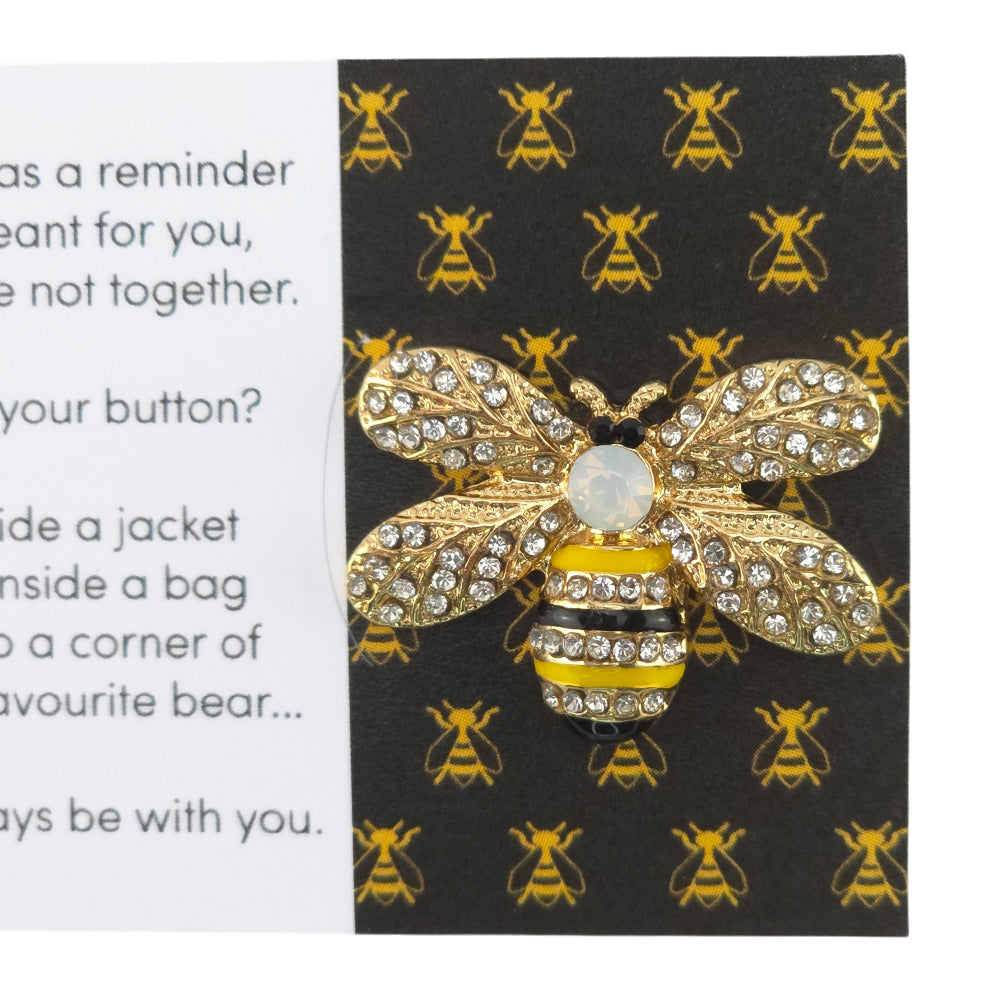 Always Bee Glamorous | Diamante | Button Wishes Sew On Token | Cracker Filler